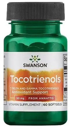 Харчова добавка Swanson токотрієноли 50 мг 60 капсул (87614025261)