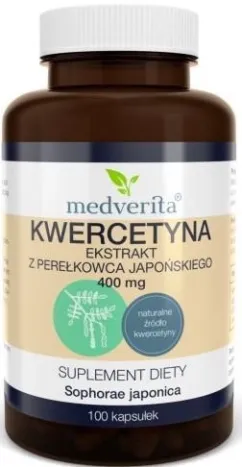 Пищевая добавка Medverita Кверцетин 400мг 100 капсул (5900718340663)