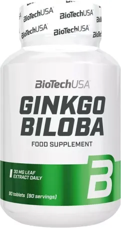 Антиоксидант Biotech Ginkgo biloba 90 таблеток (5999076219001)