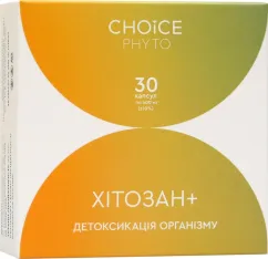 Детоксикація організму Choice Хітозан+ 400 мг 30 капсул (99100025101)