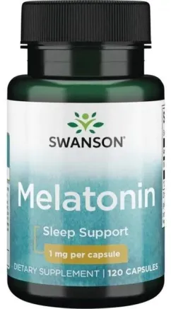 Харчова добавка Swanson  мелатонін 1 мг 120 капсул (87614015422)
