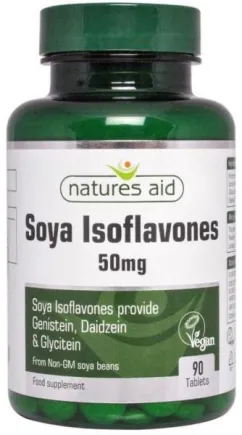 Пищевая добавка Natures Aid Изофлавоны сои без ГМО 50 мг 90 таблеток (5023652920903)