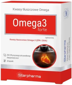 Пищевая добавка Starpharma Omega 3 Forte 60 капсул Жирные кислоты (5900652819621)