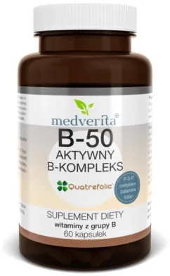 Пищевая добавка Medverita B 50 Active Complex 60 капсул (5900718340090)