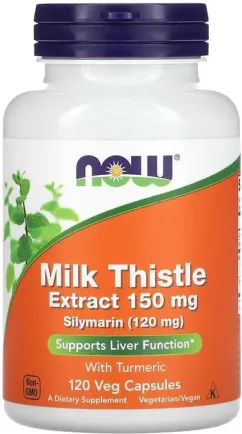Натуральна добавка Now Foods Силімарин (Розторопша) 150 мг 120 гелевих капсул (733739047373)