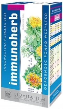 Пищевая добавка Biovitalium Иммунохерб для иммунитета 60 капсул (5903240909025)