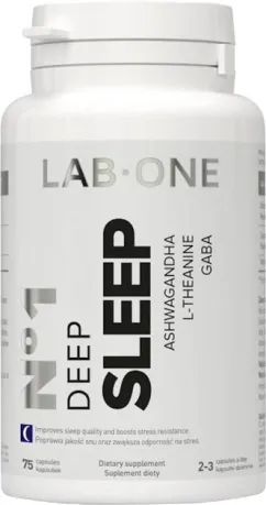Харчова добавка Lab One Deep Sleep Регенерація Стрес Міцний сон 75 к (5906395863570)
