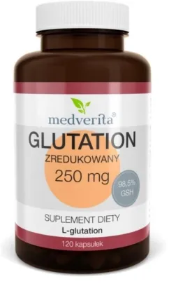 Пищевая добавка Medverita Glutathione Reuked 250 мг 120 капсул (5900718340878)