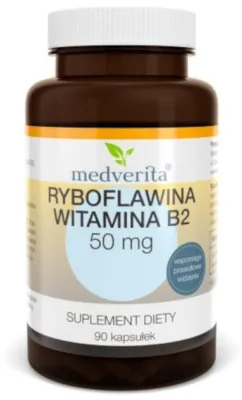 Пищевая добавка Medverita Рибофлавин Витамин В2 90 капсул (5905669084703)