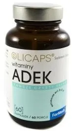 Харчова добавка Formeds Olicaps Вітаміни ADEK 60 капсул (5903148621760)