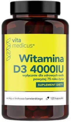 Пищевая добавка Vita Medicus Витамин D3 4000 МЕ старше 75 лет (5905279312296)