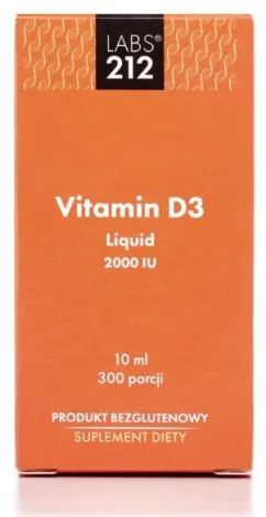 Пищевая добавка LABS212 Витамин D3 2000 МЕ капли (5903943955442)