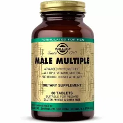 Вітаміни для чоловіків Solgar Male Multiple 60 t (33984017443)