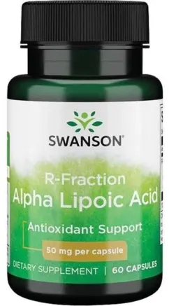 Пищевая добавка Swanson R-Ala Liponow (R-фракция) 50 мг 60 капсул (87614022512)