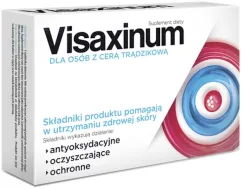 Биологически активная добавка для людей с акне Aflofarm Visaxinum 60 таблеток (5908275682837)