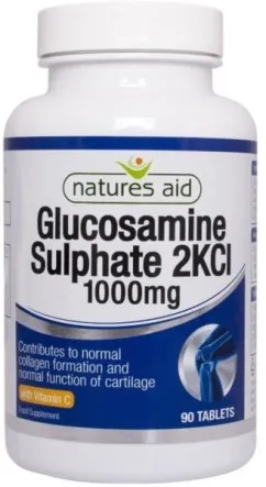 Пищевая добавка Natures Aid Глюкозамин 1000 мг 90 таблеток (5023652610903)