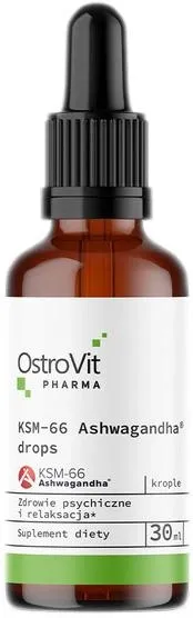 Харчова добавка Ostrovit Pharma KSM-66 Ашваганда краплі 30 мл (5903933905907)