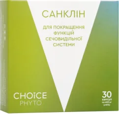 Натуральна домішка Choice Санклін для нормалізації функцій сечовидільної системи 400 мг 30 капсул (99100021101)