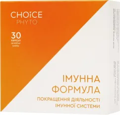 Натуральна домішка Choice Імунна формула для поліпшення діяльності імунної системи 400 мг 30 капсул (99100009101)