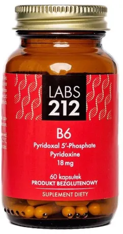 Пищевая добавка LABS212 B6 P-5-P+ Пироксид 60 капсул (5903943955183)