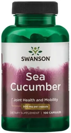 Пищевая добавка Swanson морской огурец 500 мг 100 капсул (87614018751)