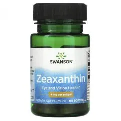 Пищевая добавка Swanson Зеоксантин 4 мг 60 капсул Vision (87614022543)