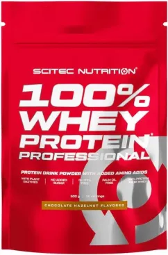 Протеин Scitec Nutrition 100% Whey Protein Prof 500 г Chocolate-Hazelnuts (5999100021853)