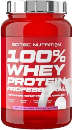 Протеин Scitec Nutrition 100% Whey Protein Prof 920 г Strawberry White-Chocolate (5999100021709)