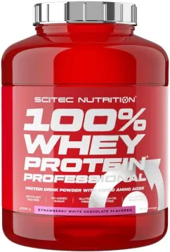 Протеїн Scitec Nutrition 100% Whey Protein Prof 2350 р Strawberry White-Chocolate (5999100021549)
