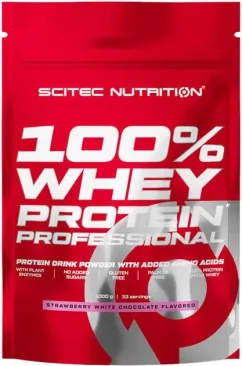 Протеин Scitec Nutrition 100% Whey Protein Prof 500 г Strawberry-White Chocolate (5999100021860)