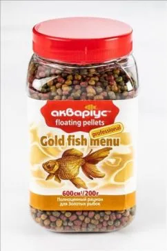 Корм для риб Акваріус Меню для золотих рибок 200 г (4820079310208)