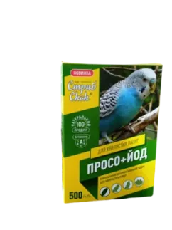 Корм Приг & скок Просо + йод для попугаев волнистых пород 500 г (21240)