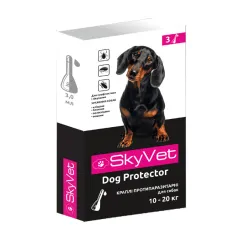 Краплі SkyVet Дог Протектор протипаразитарні для собак 10-20 кг, 3 мл № 3 (АА0018311)
