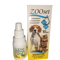 Краплі ZOOset очні та назальні для собак і котів 10 мл (АА0021631)