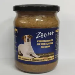 Консерви ZOOset для собак з м'ясом телятини 500 г (4820185491012)