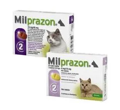 Таблетки KRKA Милпразон для кошек и котят массой от 0,5 кг 4 мг/10 мг № 4 (без коробки) (АА0015814)