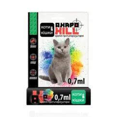 Капли Зоохелс АкароКил противопаразитарные для кошек до 5 кг поп. 0,7 мл (4820032503661)
