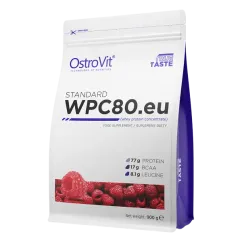 Протеїн OstroVit Standard WPC80.eu 900 г Малина (5903246221886)
