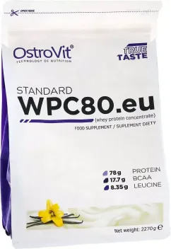 Протеин OstroVit Standart WPC80.eu 2270 г Бисквитные мечты (5902232619553)