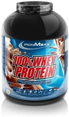 Протеин IronMaxx 100% Whey Protein 2350 г — Черный шоколад (4260426831220)