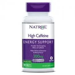 Энергетик Natrol High Caffeine 200mg 100 таблеток (47469047948)