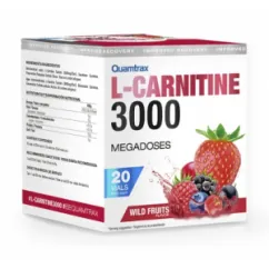 Жироспалювач Quamtrax L-Carnitine 3000 - 20 флаконів, фруктовий (8436574331721)