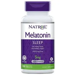 Аминокислота Natrol Melatonin 5 мг T/R - 100 таблеток (47469048372)