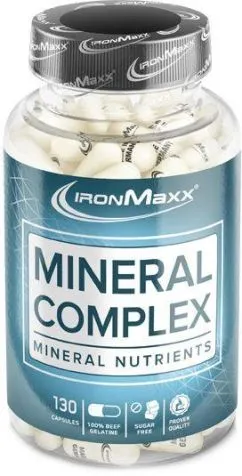 Минералы IronMaxx Mineralkomplex 130 капс (банка) (4260196291880)