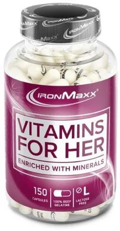 Вітаміни IronMaxx Vitamins For Her 150 капс (банка) (4260426834634)