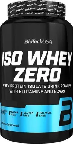 Протеин Biotech IsoWhey Zero Lactose Free 908г Лимонный чизкейк (5999076218622)