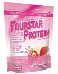 Протеин Scitec Nutrition Fourstar Protein T500 г Strawb white choc (5999100001923)
