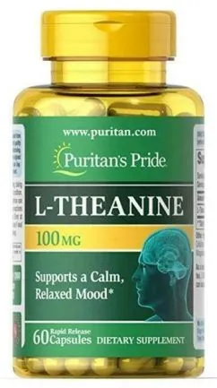 Амінокислота Puritan's Pride L-Theanine 200 мг 60 капсул (25077128808)