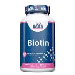 Вітаміни Haya Labs Biotin 500mcg 60 капс (854822007538)