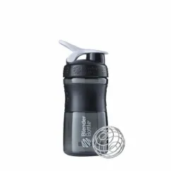 Шейкер Blender Bottle SportMixer з кулькою 590 мл Black/White (847280030187)